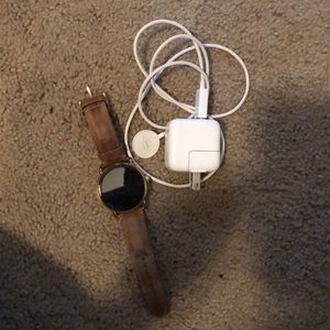 Used smart fossil watch with charger